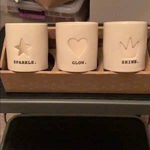 Rae Dunn tea light candle holders